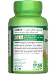 Front and back views of Nature's Truth Ashwagandha bottle