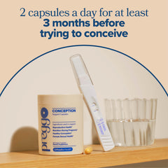 Two capsules per day serving size for conception support