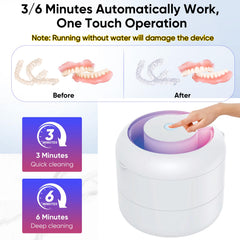 Display showing two cleaning modes