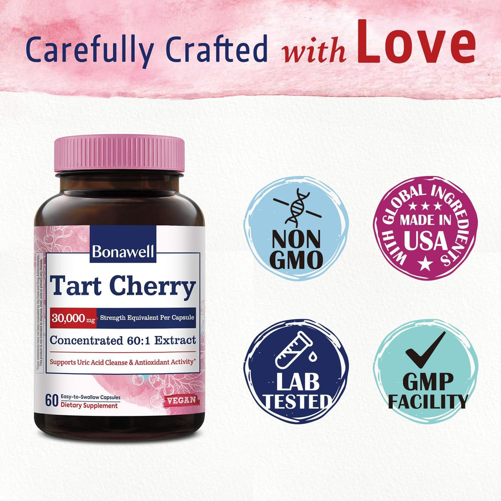 Two-month supply of Bonawell Tart Cherry Capsules