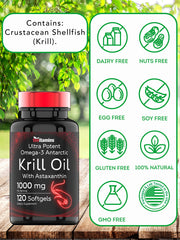 Two-month supply of Krill Oil softgels
