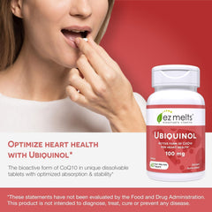 Two-month supply packaging for EZ Melts ubiquinol