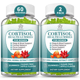 Two-pack cortisol gummies for women bottle with label