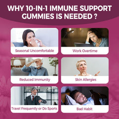 Two-pack immune support gummies bottle set