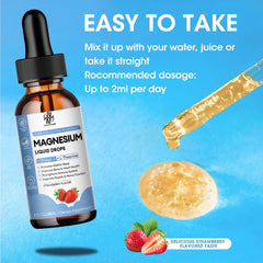 Two-pack magnesium glycine liquid drops packaging