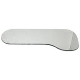 Two-sided dental occlusal mirror with stainless steel handle
