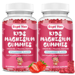 Two-pack Magnesium Gummies for Kids strawberry flavor - box front