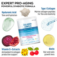 Illustration of Type I hydrolyzed marine collagen peptides