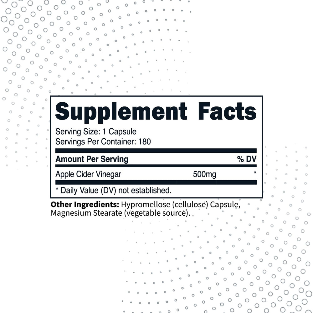 Bottle of Type Zero Apple Cider Vinegar Capsules