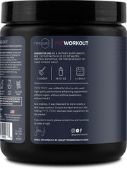 Type Zero Clean Pre Workout sugar-free formulation graphic highlighting no sugars