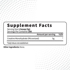 Micronized creatine monohydrate powder