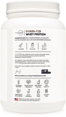 Type Zero grass-fed whey scoop beside container for quick high-protein shakes