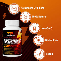 TyRengss Turkesterone extract powder highlighting plant-based source