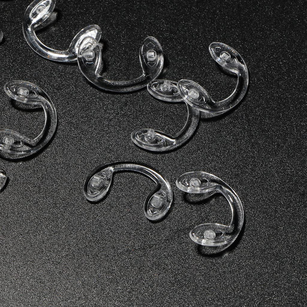 Clear adhesive silicone nose pads in two sizes