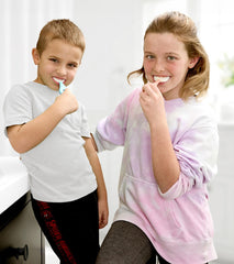 Silicone handle and reusable materials for kids toothbrush