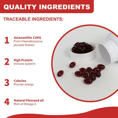 Softgels inside bottle with clear capsules