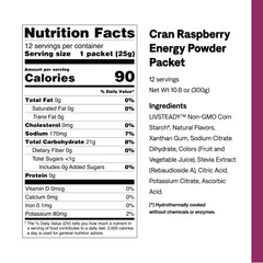 UCAN Energy Powder Cran-Raz being poured into a bottle for easy hydration and steady energy.