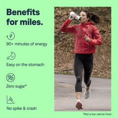 UCAN Cran-Raz serving cup highlights texture and pre-workout convenience