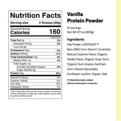 UCAN Energy + Plant Protein Powder vanilla tub with supplements on display