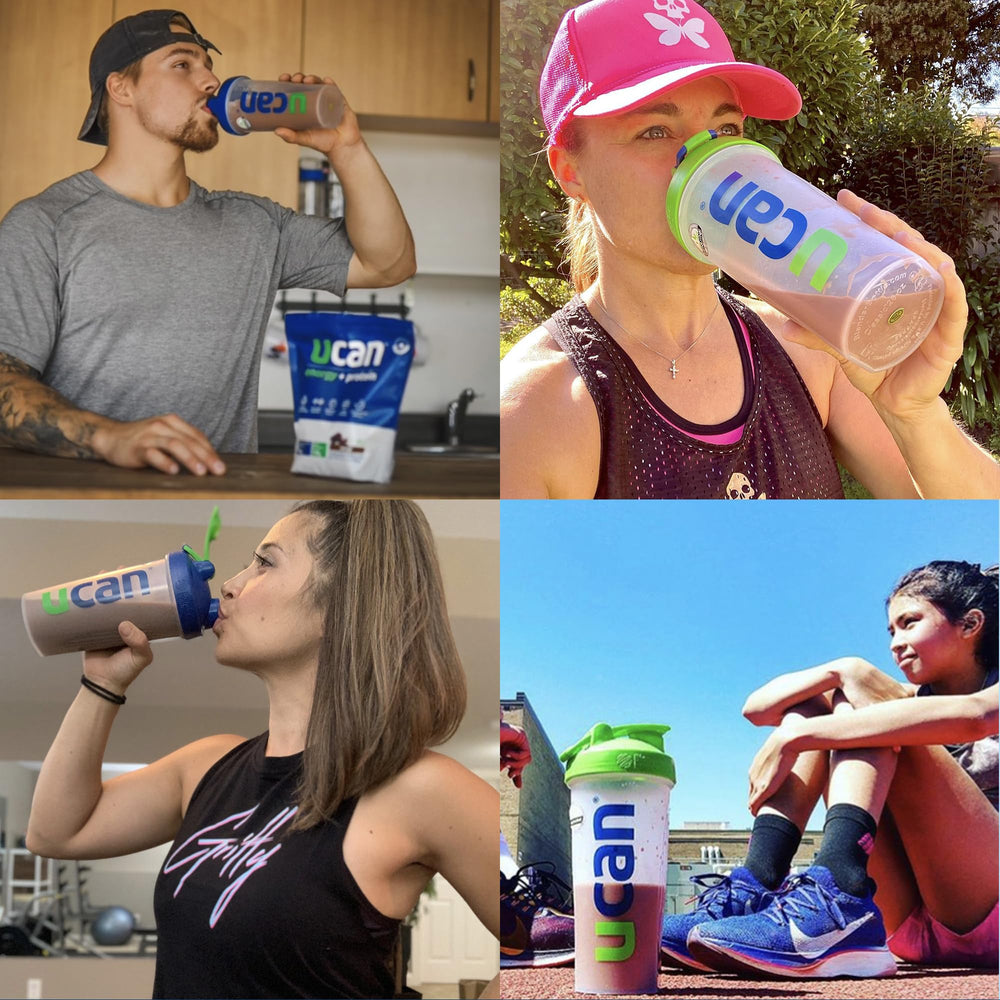 UCAN Energy + Whey athlete prep scene demonstrating versatile fueling on the go.