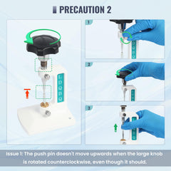 Safe and efficient device suitable for all types of glasses