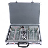 Front view of UCanSee 104 trial lens set with metal rims