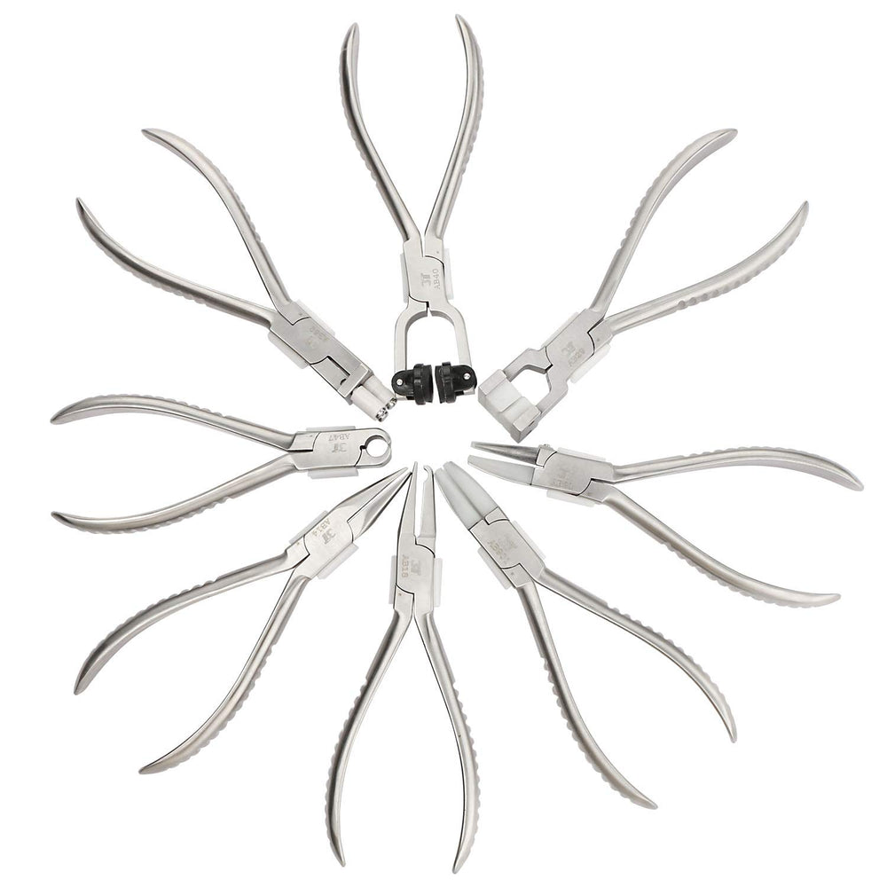 Full view of the UCanSee 14-piece kit showing pliers and screwdrivers