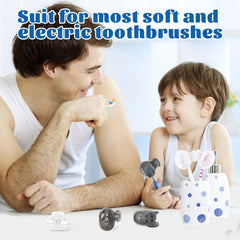 Hard-shell design of the toothbrush holder