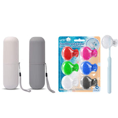 Front view of UCEC 2 Pack Toothbrush Travel Case