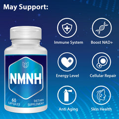 NMNH and NAD+ ingredient label
