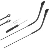 UKCOCO replacement eyeglasses temples in black, side view