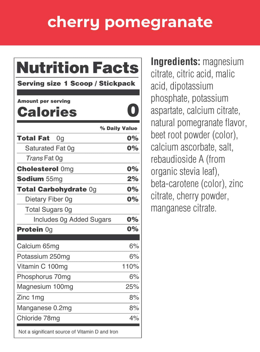 Ultima Replenisher glass of prepared drink communicating sugar-free hydration option.