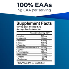 Close-up of Berry flavor EAAs powder with scoop