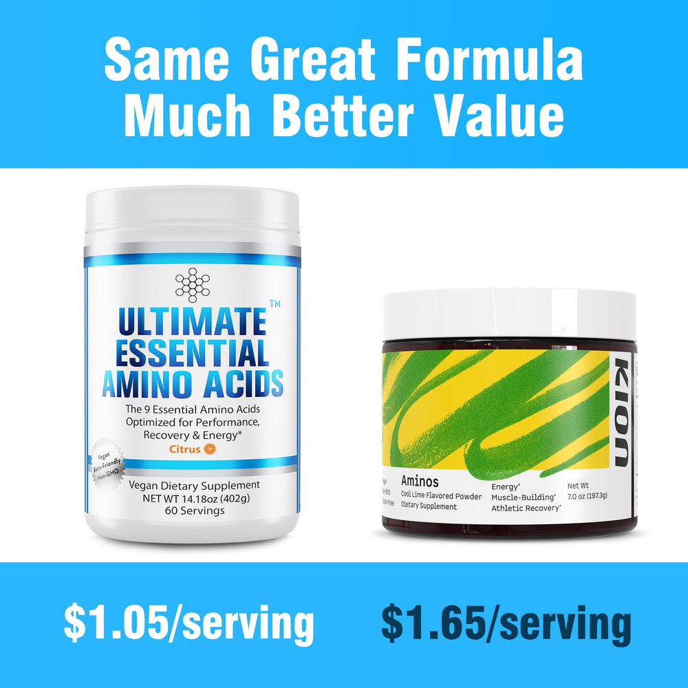 Scoop of amino acids powder with 5g serving size