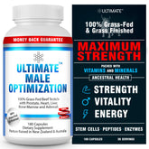 Ultimate Male Optimization bottle with 180 capsules