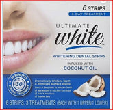 Box of Ultimate Teeth Whitening Strips Coconut Infused