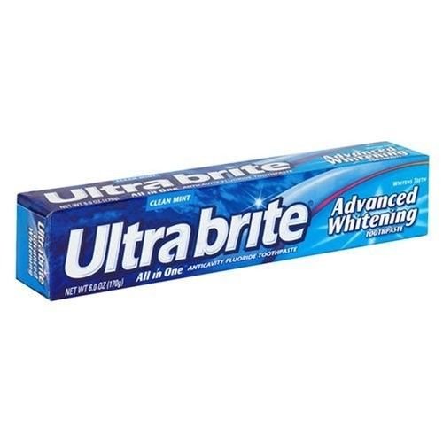 10-pack Ultra Brite Clean Mint Advanced Whitening Toothpaste 6 oz tubes