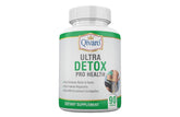 Front view of Ultra Detox Pro Health bottle with 90 capsules