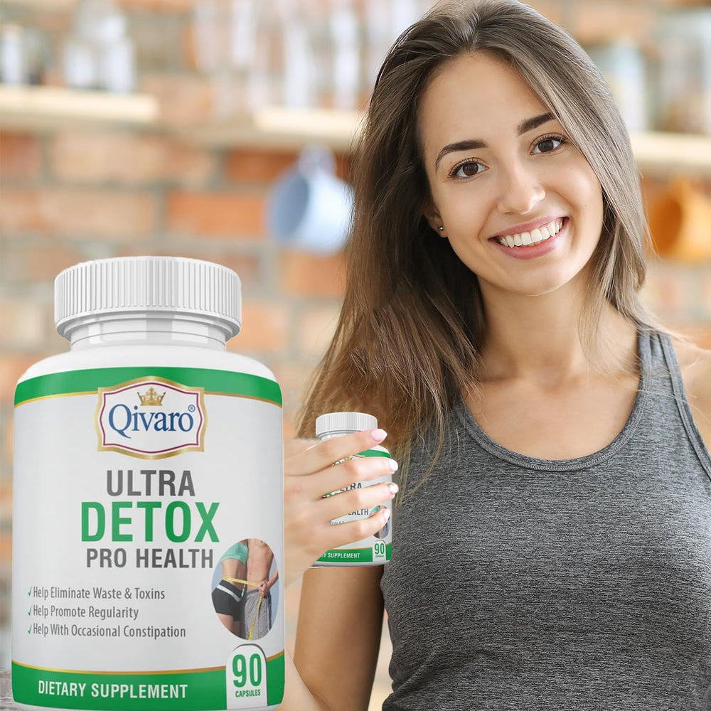 Promotional graphic highlighting detox benefits of Ultra Detox Pro Health