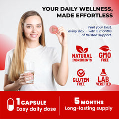 Zinc, Quercetin and Black Pepper capsules arrangement