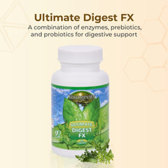 Ultra prebiotic, probiotic, and enzyme blend label