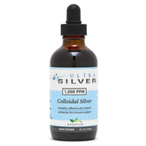 Bottle of Ultra Silver Colloidal Silver with dropper