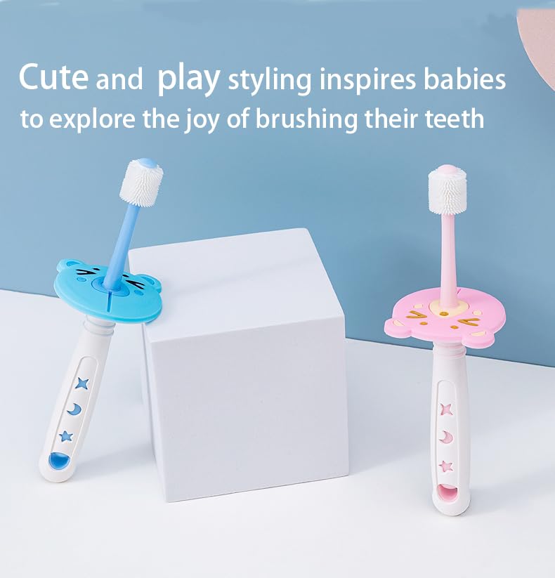 Ultra-soft bristles close-up for baby's gums