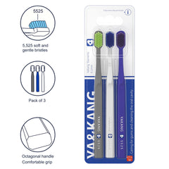 Close-up of ultra-soft bristles showing density