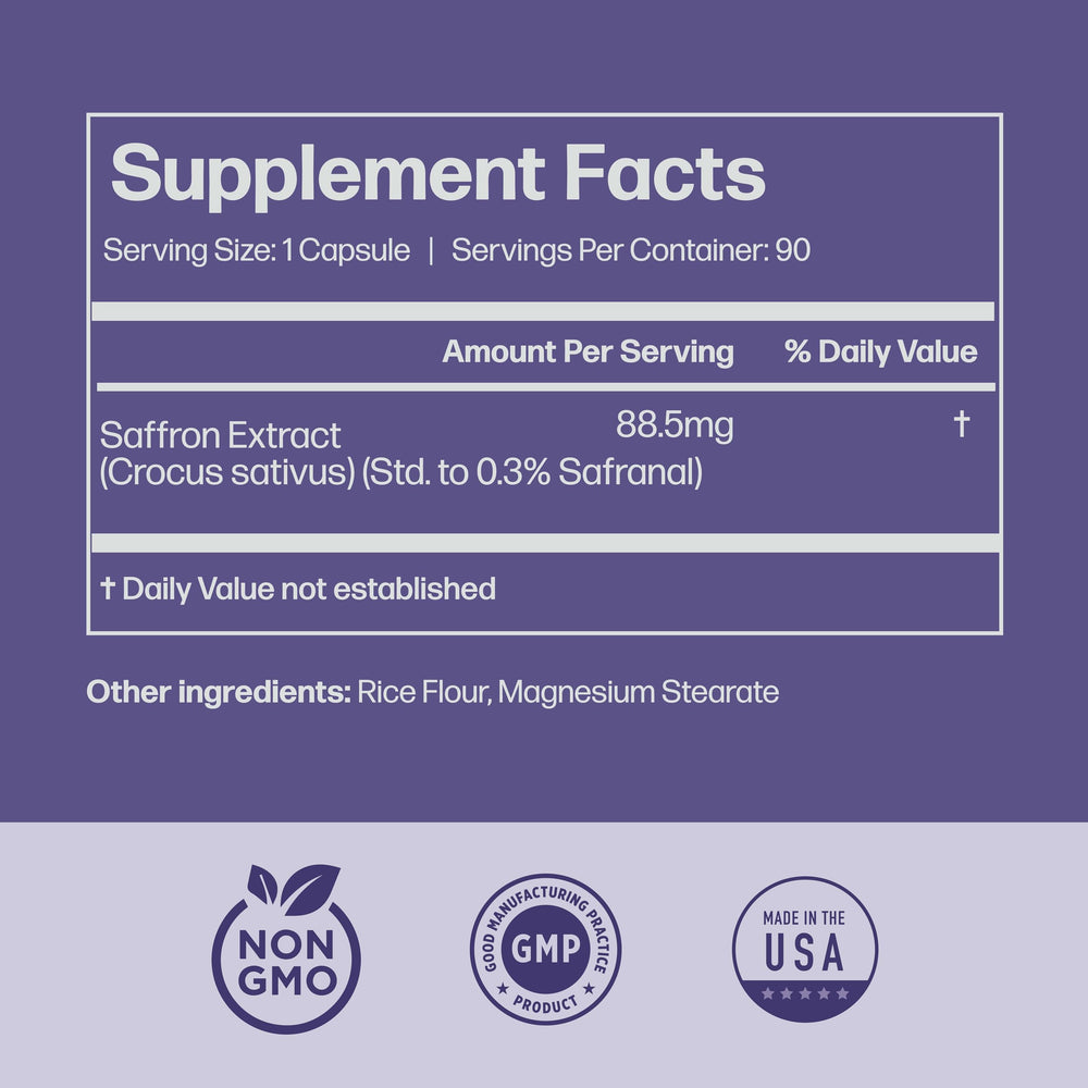 Ultra6 Nutrition carotenoids-rich saffron supports eye health imagery.