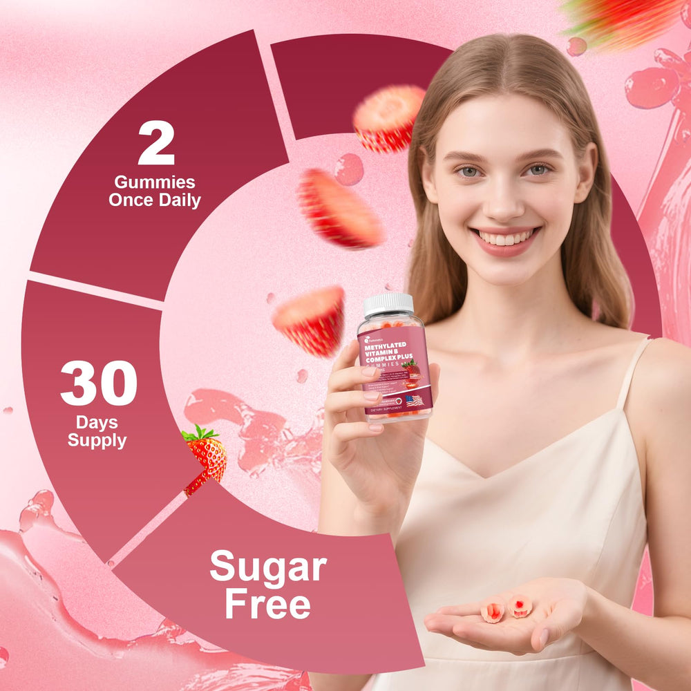 Wellness lifestyle image featuring vitamin gummies