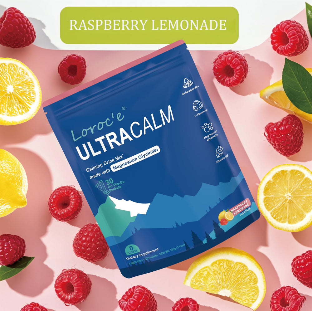 Ingredients: magnesium glycinate, L-theanine, and ashwagandha in UltraCalm