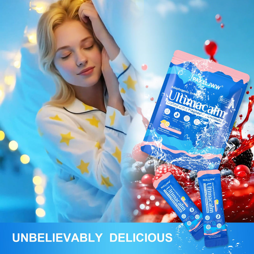 Relaxation and sleep support messaging on packaging