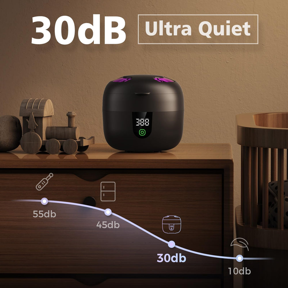 Digital timer display on ultrasonic cleaner