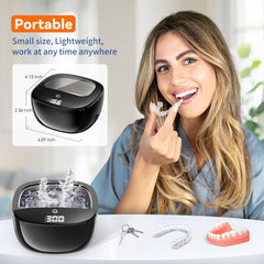 Jewelry cleaning capability for diamond rings and watches
